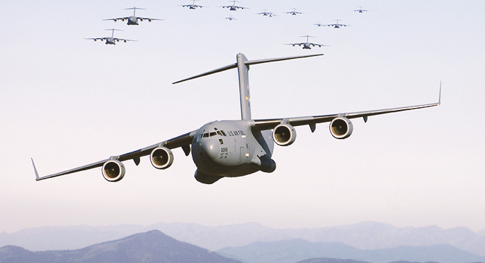 US Air Force cargo airplane